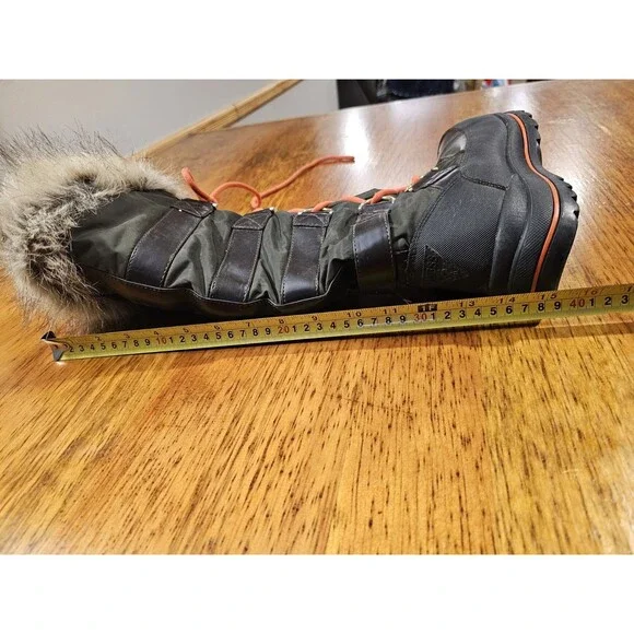 GUESS Women’s Hadley Tall Winter Boots Size 8M Olive Green Faux Fur Snow EUC - Picture 12 of 13